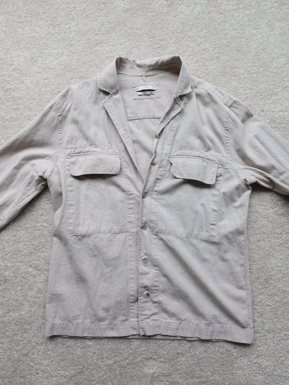 Men's Mango Cotton | Linen Over or Chore Coat Medium